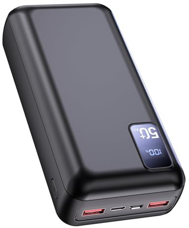 Power Bank Fast Charging 50000mah, 22.5W 3 Outputs 2 Inputs LED Display USB C External Mobile Phone Compact High Capacity Portable Charger Large Power Bank for iPhone Samsung iPad Travel Camping