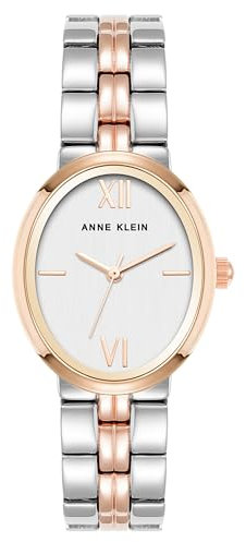 Anne Klein Montre bracelet femme, Argenté/or rose, Bracelet