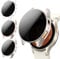 [3Pièces] Kamita étui de Protection de Privée pour Samsung Galaxy Watch 7 40mm, Dur PC Bumper avec Protecteur d'écran Anti-Espion, Privacy Housse pour Galaxy Watch7 (Clair+Orrose+Lumière de l'étoile)