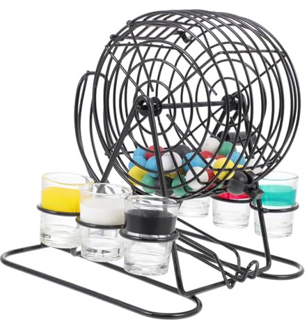 KOMBIUDA Set Di 1 Macchina Per Lotteria Giocattolo Per Feste Vino Gioco Di Bingo Per Attività Ricreative