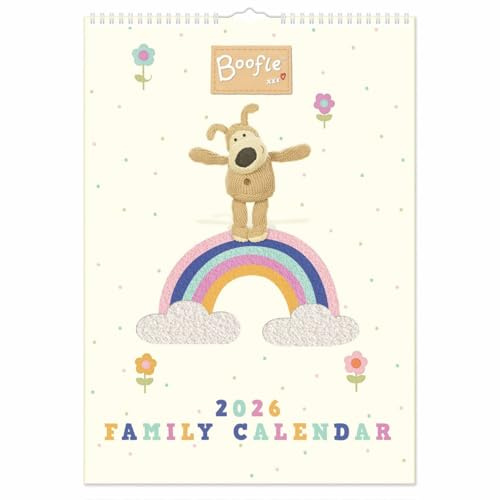 Boofle A3 Family Organiser 2026, Family Planners, Month To View, Gift