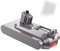 Batterie 25,2 V 6000 MAh Compatible avec Les Aspirateurs en Peluche Dyson V11 SV14 SV15 Series 970145-02, Batterie De Rechange Version Bouton(4 PCS)
