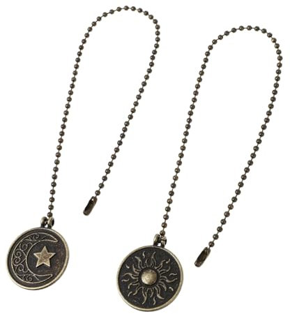 Garneck Pendant Light Pull Chains Ceiling Fan Pull Chain Home Zinc Alloy Pendants for Decor