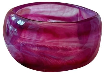 YIZITU Acryl-Armreifen für Damen, stilvoll, breit, rund, modischer Acryl-Schmuck, runder Armreif, Geschenk für Frauen und Mädchen