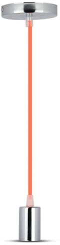 V-TAC SKU.3788 Suspension Light Bulb E27 Orange VT-7338, Plastic, and Other Materials, Depth 60 mm