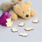 Bütic GmbH Sperrholz Wurfdeko - Motivauswahl - Streudeko, Tischdeko-Sets - Mengenauswahl, Pack mit:25 Stück, StreuDeko:Teddy 4.5cm