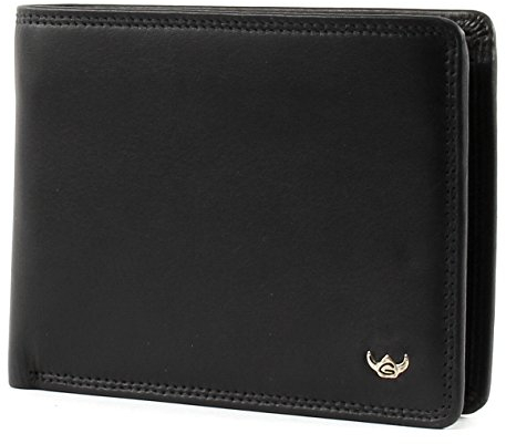 Golden Head Polo RFID Protect Billfold Coin Wallet Black