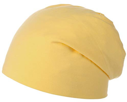 Hutshopping Mütze Beanie Pastell Oversize Jerseymütze Long (One Size - gelb)