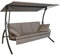 Angerer Freizeitmöbel GmbH Hollywoodschaukel Loft Sun - Gartenschaukel Made in Germany - Schaukel zum Sitzen, Liegen und Entspannen - inklusive Bett-Funktion - einfache Montage (Taupe)