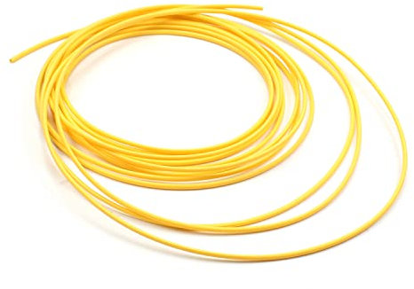Othmro 1pc Heat Shrink Tubing, 1mm ID Shrink Tube Electric Insulation Tube, 2:1 Ratio Heat Shrink Sleeving Cable Protector—Yellow (Length: 4m)
