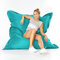 Green Bean© Outdoor Sitzsack XXL 140x180cm 380 Liter Kinder & Erwachsene Bean Bag EPS Perlen Füllung Riesensitzsack Groß Liegekissen Waschbar Wetterfest Lounge Chair Sitzkissen Bodenkissen Türkis