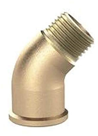 RIEGLER WST34MS45IA Messing blank Winkelstück, 45° Winkelstück, Innen/Außen, G 3/4 Gewinde, 16 bar Betriebsdruck