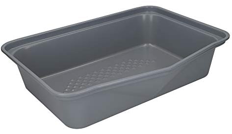 MasterClass Smart Ceramic Large Roasting Tin with PTFE, PFOA and BPA Free Non Stick, Carbon Steel, 41.5 x 31.5cm Stackable Deep Roaster Tray