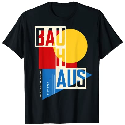 100 Jahre Bauhaus Design Schule T-Shirt
