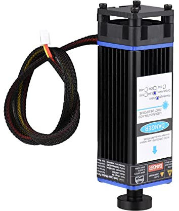 Vislone 450 nm 5,5 W Lasermodul Brennweite verstellbar Lasergravurkopf High Speed Laser Graveur Cutter 3D-Drucker CNC Router Lasermodul