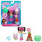 Gabby et la Maison Magique - Gabby Dollhouse - 2 FIGURINES ET ACCESSOIRES - Coffret Jardin Enchanté - Gabby, 1 Figurine Chat Et Accessoires - Dessin Animé Jouet Gabby Chat - Jouet Enfant 3 Ans et +