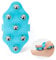 Massage Handschuh mit Kugeln - Roller Ball Körper Massagehandschuh, Tragbarer Body Massager Massageroller, Muscle Relax Abnehmen Körpermassagegerät, 7x 360-Grad-Rollen
