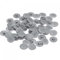 sourcing map Screw Cap Covers, 80pcs 16.7x4.3mm Plastic Screw Decoration Cover for Phillips Cam Fitting Nut Self-Tapping Screw, Dark Gray
