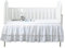 Rüschen Bettrock Für Babys Kinderzimmer-Bettwäsche Spitze Kinderbett Rock 4 Seiten Elastischer Babybett Staubschutz Krippenbett Dekoration Anzug (White A-1,52x28 Crib)