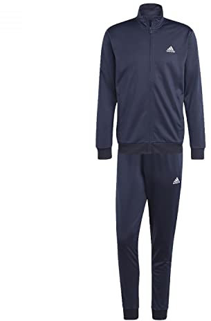 adidas Uomo Linear Logo Tricot Track Suit, legend ink/white, S