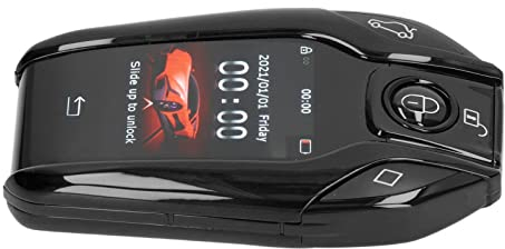 Universal TK800 + LCD Touchscreen Smart Key Remote Keyless Entry, LCD Display Auto Lock & Unlock, Anti Lost Function Smart Key für Alle Modelle mit Start Stop Engine Button(Schwarz)