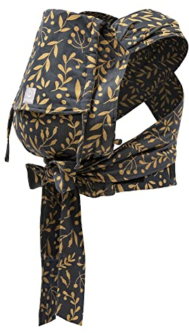 Stokke Limas Babytrage, Floral Gold - Modell 2023 (OCS) - Half-Buckle Babytrage für Neugeborene - Ergonomisch und anpassbar - Drei Tragepositionen - Ab Geburt bis 15 kg