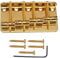 Gold 4 Saiten Bass Bridge mit Schraubenschlüssel Schrauben für E-Bass Gitarre, Nr. 2