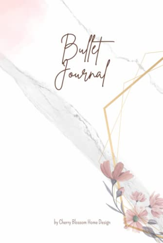 Bullet Journal - für unkreative, A5 Notizbuch Kalender vorgefertigt und undatiert.: Marmor aesthetic