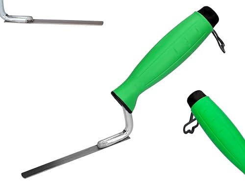 ToolSpace Stoßfugenkelle Schmal Rostfreie 10 mm Fugenkelle Edelstahl Fugeisen Fugen Mörtel Joint Trowel Putzkelle Schmal Ergonomisch Griff Renovierung Maurerarbeiten BAU Reparatur Fugkelle Made in EU