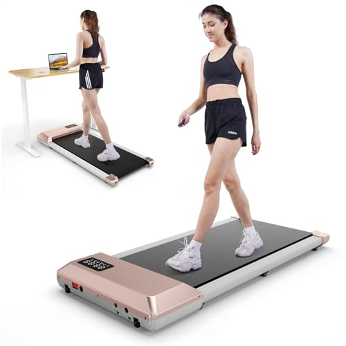 DeerRun Raceable Walking Pad 1845W Schreibtisch Laufband Max 134kg mit APP-Steuerung Slim Walking Running Machine Tragbar für Zuhause & Büro mit Trainingskursen und Multi-Runner-Rennen