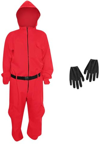 XYYYHTL 𝘚𝘲𝘶𝘪𝘥 𝘎𝘢𝘮𝘦𝘴 Costume Adult 𝘚𝘲𝘶𝘪𝘥 𝘎𝘢𝘮𝘦𝘴 Gloves Guard Outfit 𝘚𝘲𝘶𝘪𝘥 𝘎𝘢𝘮𝘦𝘴 Boiler Suit 𝘚𝘲𝘶𝘪𝘥 𝘎𝘢𝘮𝘦𝘴 Costume Teen Men Women Outfit Fancy Dress Costume Cosplay
