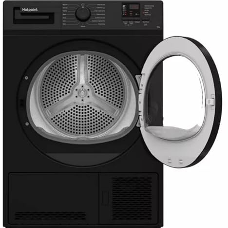 C HD C92 BBGD UK Condenser Tumble Dryer, 9kg Load, Freestanding, Black – Sensor Drying, Reverse Action, Anti-Crease, Energy Efficient