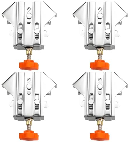 4 Pcs Adjustable 90 Degree Corner Clamps For Wood, Metal, Glass Projects, Stainless Steel Right Angle Clamps For Diy Home Improvement