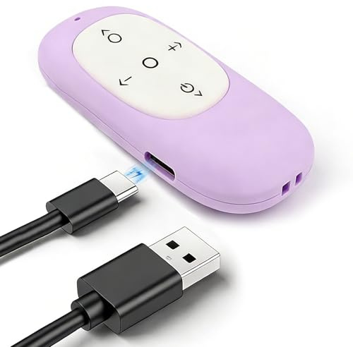 Morado Mando a Distancia Inalámbrico Bluetooth Recargable por USB