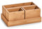 Zeller 25387 Organizer-Set, 4-tlg.,Bambus, ca. 28 x 17,7 x 11 cm, Büro, Schminkutensilien, Aufbewahrung