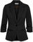 fransa FRZablazer Damen Blazer Kurzblazer Jacke mit Stretch Geraffte Ärmel mit Taschen, Größe:XS, Farbe:Black (60096)