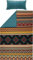 Erwin Müller Bettwäsche, Bettgarnitur Flanell Ethno, Hahnentritt-Muster - kuschelweich, klimaausgleichend, mit praktischem Reißverschluss - bunt, Größe 200x200 cm (2X 80x80 cm)