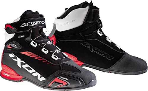 IXON BULL WP SCARPE UOMO NERO/BIANCO/ROSSO 41