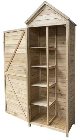 GARDIUN KNH1099 - Armario Jardín Candy 35x70x177 cm de Madera