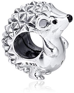 PANDOCCI Charm-Anhänger aus 925er-Sterlingsilber, Motiv: Nino, der Igel, für Pandora-Armbänder, Herbst-Kollektion, 0,01 kg, Herbst
