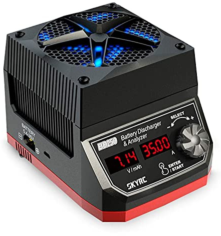 SKYRC BD250 250 Watt 35 Amp Scarico Batteria Variabile e Analizzatore Tester per Hobby Telecomando Veicoli Display LED Digitale Scarica Continua