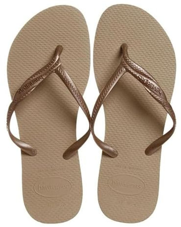 Havaianas - Fantasia, Chanclas Cómodas, Duraderas y Elegantes, Tiras Metalizadas con Cruce en el Lateral, Mujer, 37/38