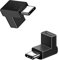 Seminer USB-C-Adapter 90 Grad (2 Stück), USB C 3.1 Stecker auf Buchse, vertikaler Winkelstecker, Typ C auf Oben und unten, kompatibel mit MacBook, USB-C-Telefon