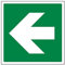 V Safety Panneau de sécurité sortie de secours – flèche droite verte – 200 x 200 mm