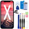 Para iPhone X reemplazo de pantalla 5.8 pulgadas, pantalla táctil 3D y pantalla LCD digitalizador, A1902, con herramientas de reparación completas y protector de pantalla. (5.8 pulgadas)