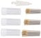 90 Stücke Kreuzstich Nadeln +1 Edelstahl Nadeleinfädel, Goldene Farbe Große Augen Kreuzstich DIY Stickerei Hand Nadeln Nähnadeln Größe 22 24 26