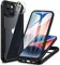 CENHUFO Compatible with iPhone 14 Case Built-in Glass Screen Protector with Camera Lens Protector, 360°Full Body Heavy Duty Protective Phone Case for iPhone 14 Case Shockproof -Black
