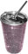 Berfi Life Bling Drink Coffee Mug, 20oz Glitter Crystal Water Bottle Insulated Tumbler Cup Stainless Steel Travel Mug Water Cup with Straw for Women Girl
