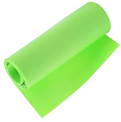 PATIKIL 100mm Larghezza 1m PVC Calore Restringente Tubo Tubatura, Isolamento per 18650 Batteria Confezione, Verde