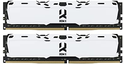 Goodram - IRDM X DDR4 RAM - 2x8GB, 3200MHz CL16, DIMM - Dual/Single Rank - Low Profile Heatspreader - Für Gaming & Alltag - Verbesserte Kühlkörper, die Wärme ableiten - Weiß